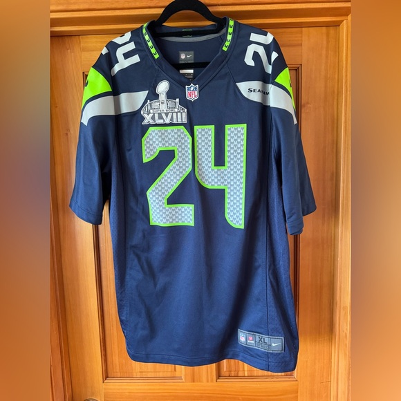 NFL Other - NFL Super Bowl XLVII Marshawn Lynch Seahawks Jersey!